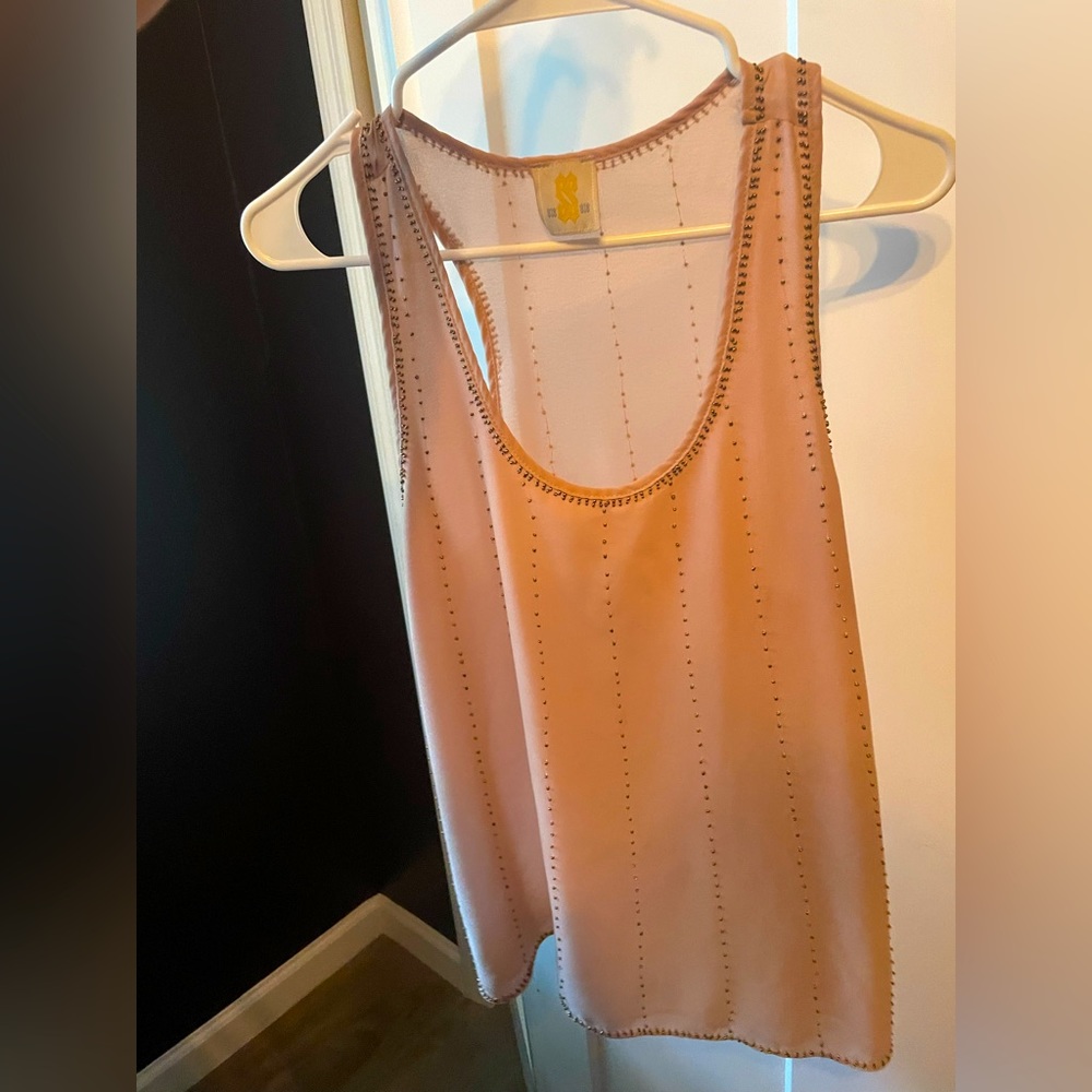 Tan/nude racer back top.